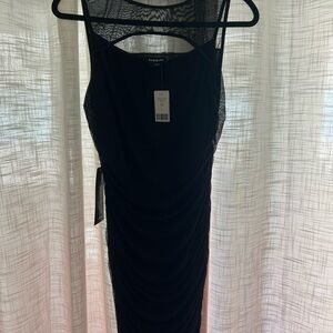 Bebe black front cutout dress